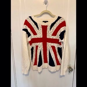 Forever XXI 21 - British Flag sweater - size MED